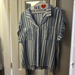 Dear John striped linen shirt